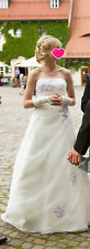 Brautkleid hochzeitskleid wei� gebraucht kaufen  Leisnig