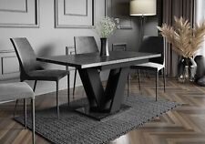 Mesa extensível 120-160x80cm cozinha efeito mármore real enorme, usado comprar usado  Enviando para Brazil