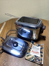 Fritadeira vintage Dulane cromada década de 1950 feita nos EUA testada funciona LEIA comprar usado  Enviando para Brazil