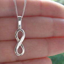 925 Plata de ley Infinity Symbol Colgante para joyería de collar de cadena, usado segunda mano  Embacar hacia Argentina