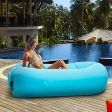 Cama Sofá Inflável Dobrável Azul – Ideal para Relaxar ao Ar Livre comprar usado  Enviando para Brazil