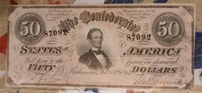 1864 csa confederate for sale  North Haverhill
