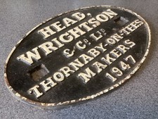 Railway builders plate for sale  SUDBURY