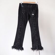 Punk Rave sznurowane spodnie spodnie jeans koronka goth heavy metal emo rock XS (R21) na sprzedaż  PL