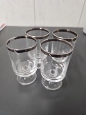 Vintage gläser silberrand gebraucht kaufen  Kronach