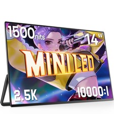 Monitor portátil 14 polegadas 2560*1600 QHD USB C monitor de laptop tela HDMI com suporte comprar usado  Enviando para Brazil
