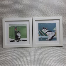 Framed cat drawing for sale  BUCKLEY
