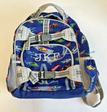 Mochila pequena Pottery Barn Kids "JKF" (LSX) L87 iniciais Hot Wheels carros criança comprar usado  Enviando para Brazil