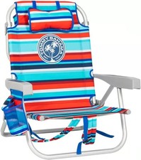 Usado, Tommy Bahama Silla de Playa Plegable 2025 | 5 Posiciones | Mochila | Rojo Verde comprar usado  Enviando para Brazil