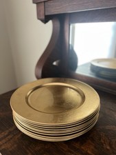 105 gold charger plates for sale  Carmel