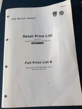 Rover retail price for sale  CHESTERFIELD
