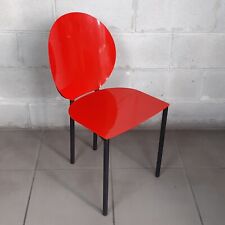 Usado, Sedia Metallo Rossa E Nera Gioconda Design Roberto Barbieri Marco De Carli 1980 comprar usado  Enviando para Brazil