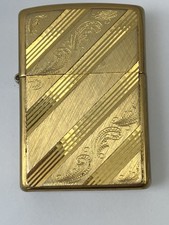 Gold coloured zippo for sale  WOKINGHAM