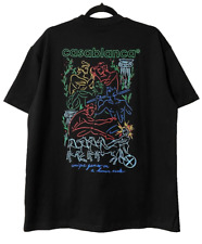 CAMISETA CASABLANCA TENNIS CLUB HOMBRE ESTAMPADO GRÁFICO NEGRA HECHA EN ITALIA TALLA L segunda mano  Embacar hacia Mexico