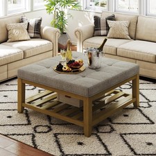 Large square ottoman for sale  North Bergen