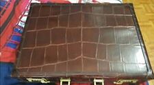 Crocodile skin briefcase for sale  OLDHAM