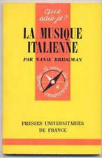 Musique italienne. reliure d'occasion  France