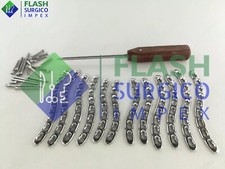 Placas LCP Clavicle-S 3,5 mm 5 a 10 furos L & R com conjunto de parafusos 113 peças, usado comprar usado  Enviando para Brazil