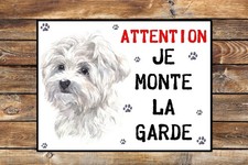 Plaque attention chien d'occasion  Saint-Martin-Boulogne