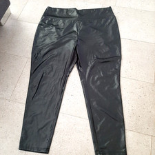 Schwarze glänzende lederimita gebraucht kaufen  Schortens