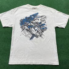 Usado, Camiseta Masculina Vintage Fox Racing M Branca Y2K Motocross BMX Grunge Punk Emo comprar usado  Enviando para Brazil