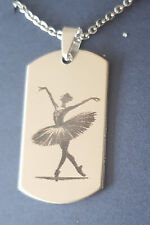 Pendentif inox gravé d'occasion  Forges-les-Eaux