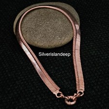 Colar de corrente de corda de cobre sólido 100% puro colar de corrente de cobra exclusivo, usado comprar usado  Enviando para Brazil