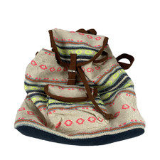 Mochila de lona boho feminina média padrão asteca alça marrom acabamento neon mochila comprar usado  Enviando para Brazil