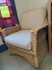 Vintage white wicker for sale  Brookline