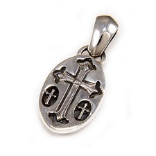 PINGENTE CHARME CRUZ OVAL PRATA ESTERLINA 925 MOTOCICLISTA GÓTICO ROCKABILLY ks-059 comprar usado  Enviando para Brazil