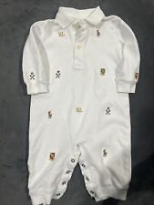 Terno Corporal Bordado Polo Ralph Lauren Infantil Bebê Menino (6 meses) comprar usado  Enviando para Brazil