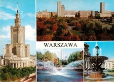 Warszawa Plac Defilad Palac Kultury i Nauki zieleniec i fontanny na placu na sprzedaż  Wysyłka do Poland