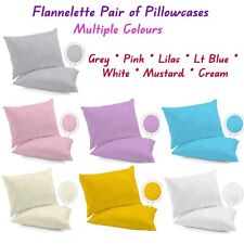 Flannelette pair pillowcases for sale  ROCHDALE