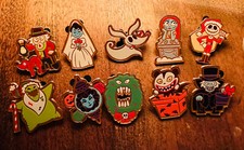 NIGHTMARE BEFORE CHRISTMAS HAUNTED MANSION HOLIDAY 10 PINOS CHAPÉU CAIXA DISNEY ZERO comprar usado  Enviando para Brazil