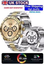 SMARTWATCH MASCULINO SUPER LUX AÇO AMOLED BT CALL SENSOR DE SAÚDE FITNESS À PROVA D'ÁGUA comprar usado SMARTWATCH MASCULINO SUPER LUX AÇO AMOLED BT CALL SENSOR DE SAÚDE FITNESS À PROVA D'ÁGUA comprar usado  Enviando para Brazil