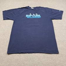 Camisa masculina RIP CURL tamanho G azul manga curta surf gráfico camiseta vintage Y2K comprar usado  Enviando para Brazil
