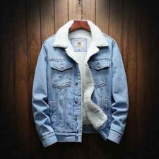 Jaquetas jeans masculinas de inverno casacos jeans quentes forro de lã inverno mais grosso novo comprar usado  Enviando para Brazil