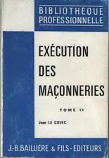 Livre exécution maçonneries d'occasion  Nogent-sur-Vernisson