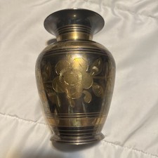Solid brass vase for sale  Constable
