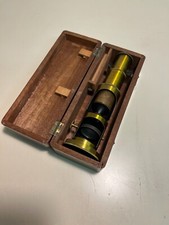 Antico microscopio ottone usato  Cantu