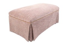Pink upholstered rectangular for sale  Keego Harbor