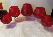 Vintage red glass for sale  STOKE-ON-TRENT