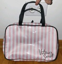 Bolsa de maquiagem cosmética de viagem logotipo assinatura rosa Victoria's Secret, usado comprar usado  Enviando para Brazil