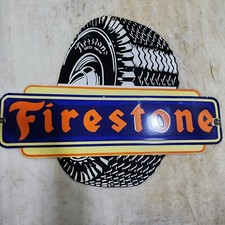 PNEUS DE PEDRA DE FOGO 36 X 28 POLEGADAS PLACA DE ESMALTE, usado comprar usado  Enviando para Brazil