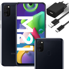 Smartfon Samsung Galaxy M21 4/64GB M215F/DSN czarny + gwarancja | stan: dobry, używany na sprzedaż  PL