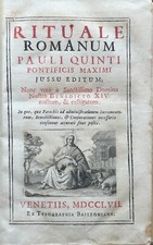 Libro rituale romanum usato  Scarperia