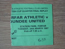 Ticket 1986 scottish for sale  EDINBURGH