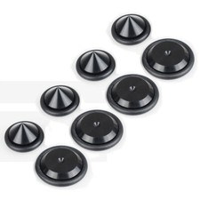 4x 23mm Altavoz Aluminio Almohadilla Base Picos A Prueba de Golpes Soporte Aislamiento Pies #Negro segunda mano  Embacar hacia Mexico