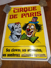 Plakat cirque paris gebraucht kaufen  Emmerthal