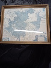 Map lincolnshire shires for sale  MARCH